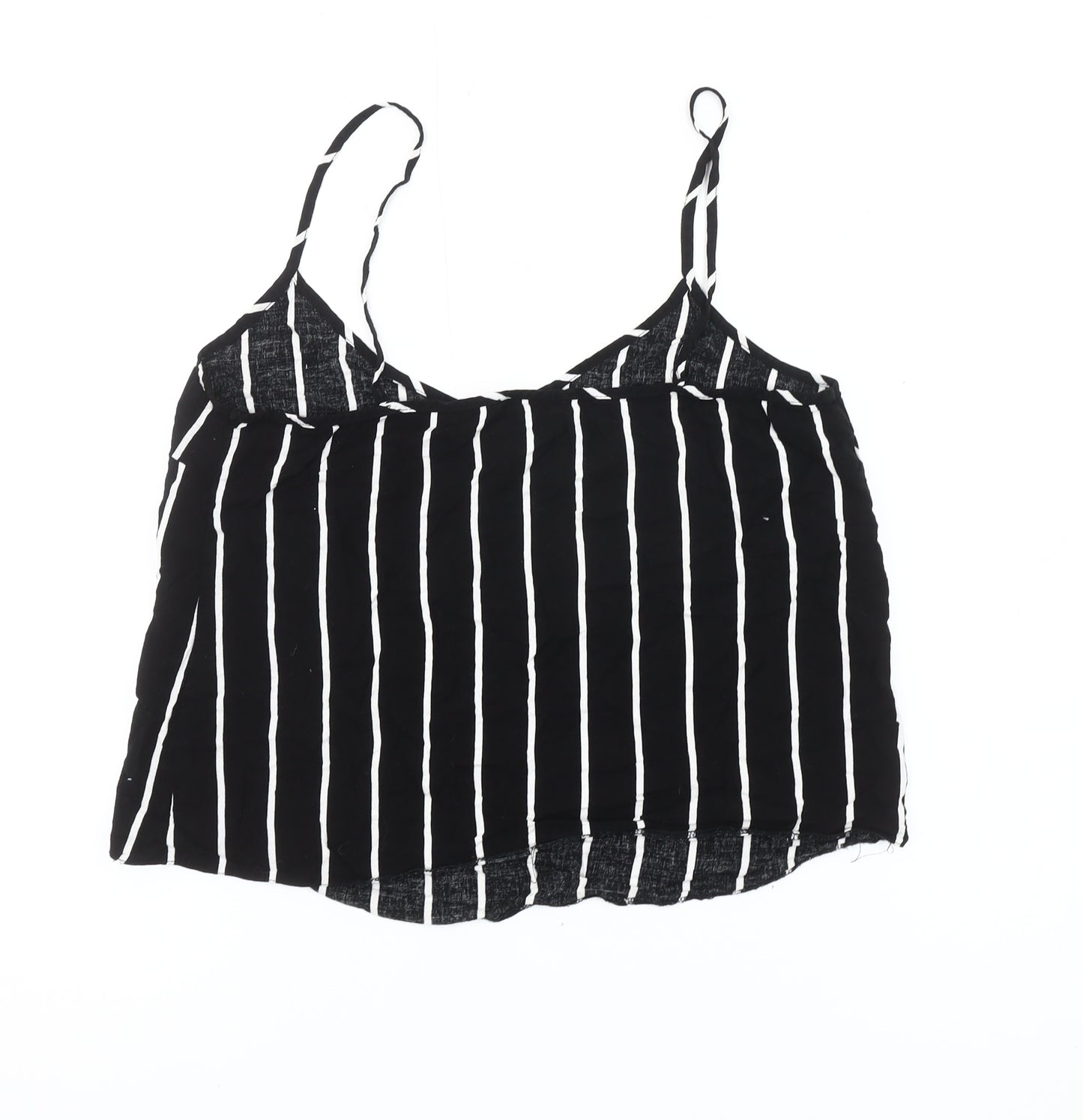 ASOS Women’s Black Striped Viscose Camisole Tank UK 12