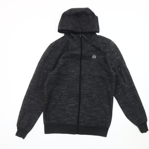 Admiral Mens Black Full Zip Hoodie Size S Regular Fit Gym Training