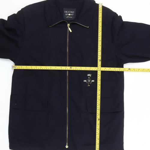 Hucke Sport Line Women’s Blue Cotton Mid-Length Jacket Size 12