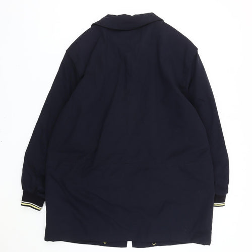 Hucke Sport Line Women’s Blue Cotton Mid-Length Jacket Size 12