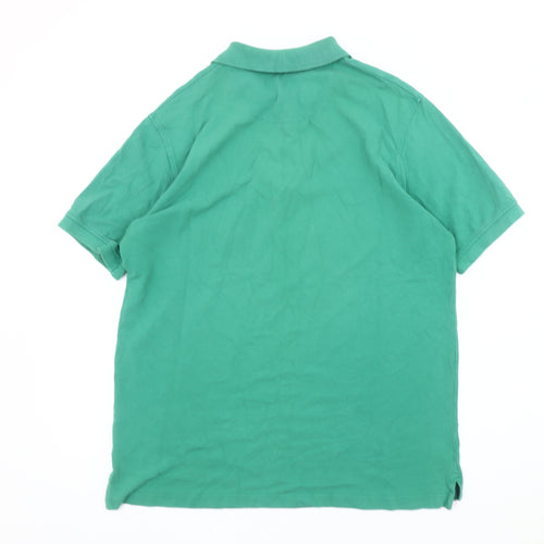 Henri Lloyd Men's Green Polo Shirt M Short Sleeve Cotton