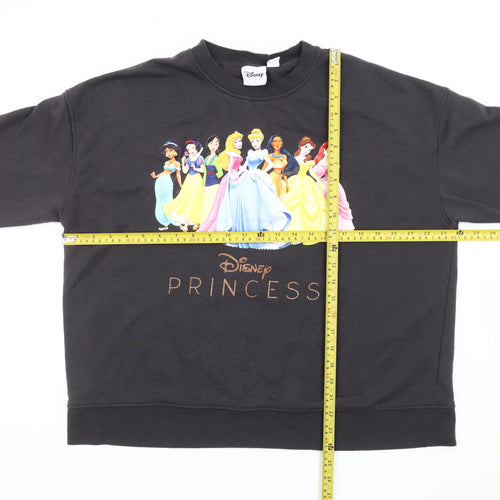 Disney Women’s Black L Pullover Sweatshirt Princess Graphic