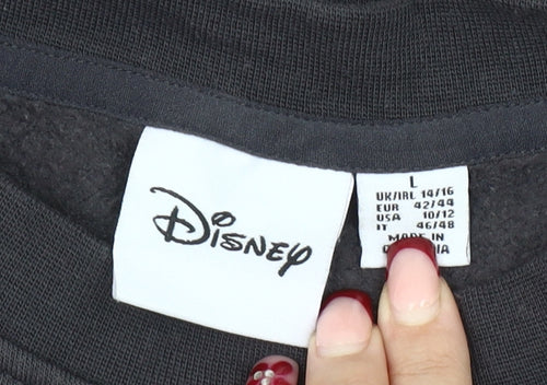 Disney Women’s Black L Pullover Sweatshirt Princess Graphic