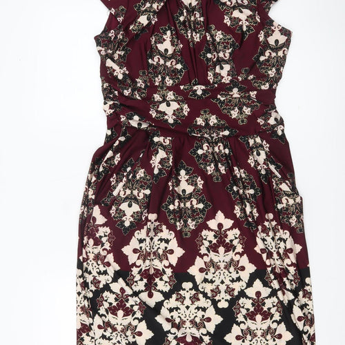 Wallis Women’s Multicoloured Size 12 Sheath Knee Length Dress