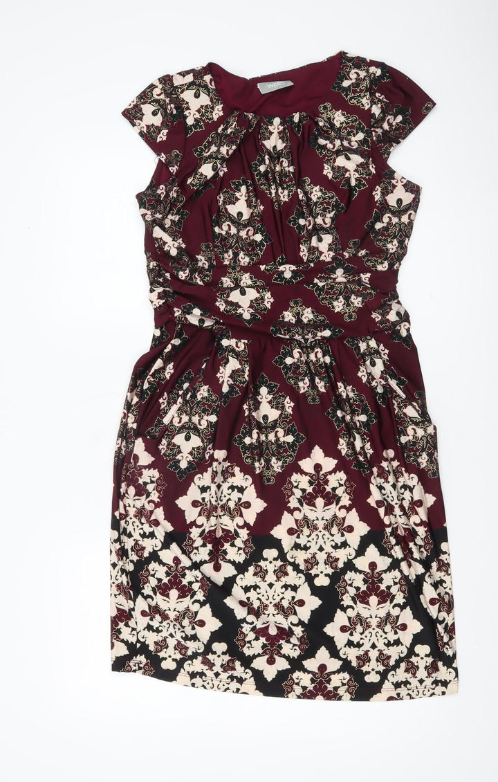 Wallis Women’s Multicoloured Size 12 Sheath Knee Length Dress
