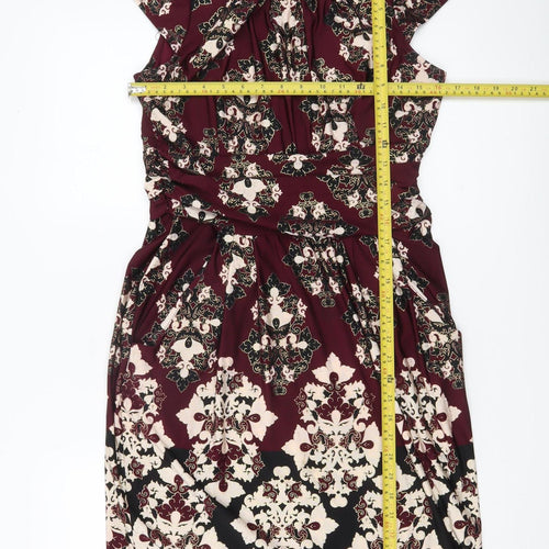 Wallis Women’s Multicoloured Size 12 Sheath Knee Length Dress