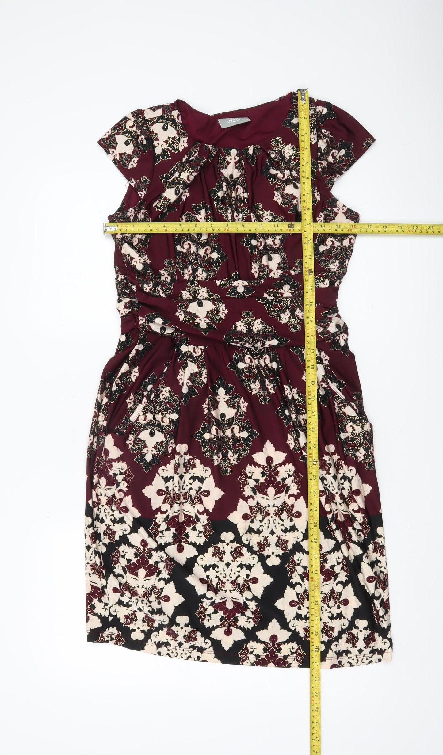 Wallis Women’s Multicoloured Size 12 Sheath Knee Length Dress