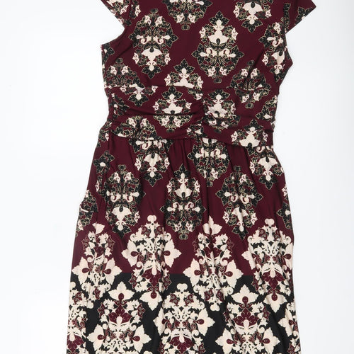 Wallis Women’s Multicoloured Size 12 Sheath Knee Length Dress