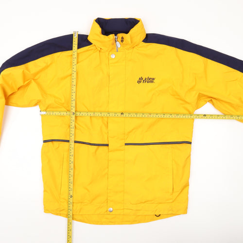 View From Men’s Yellow Windbreaker Jacket Size M Retro Sports
