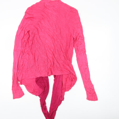 Marks and Spencer Women’s Pink Wrap Cardigan UK 10 Long Sleeve
