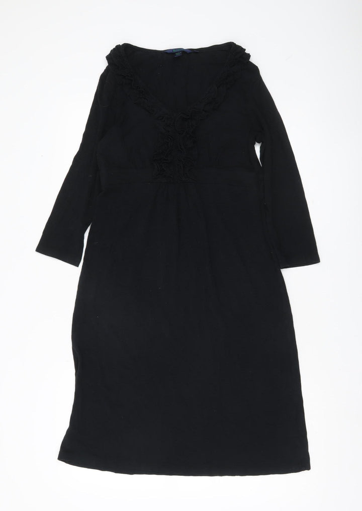 Boden Women’s Black Size 12 Sheath Knee Length Dress