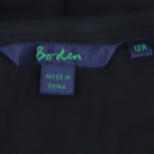 Boden Women’s Black Size 12 Sheath Knee Length Dress