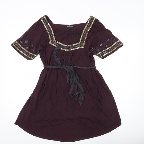 Marks and Spencer Womens Purple Tunic Blouse Size 18 Maternity