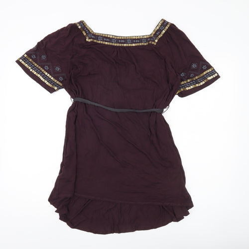 Marks and Spencer Womens Purple Tunic Blouse Size 18 Maternity