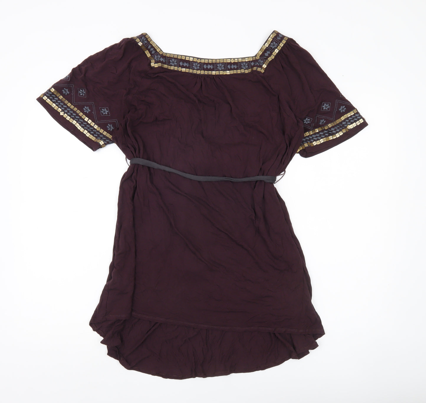 Marks and Spencer Womens Purple Tunic Blouse Size 18 Maternity