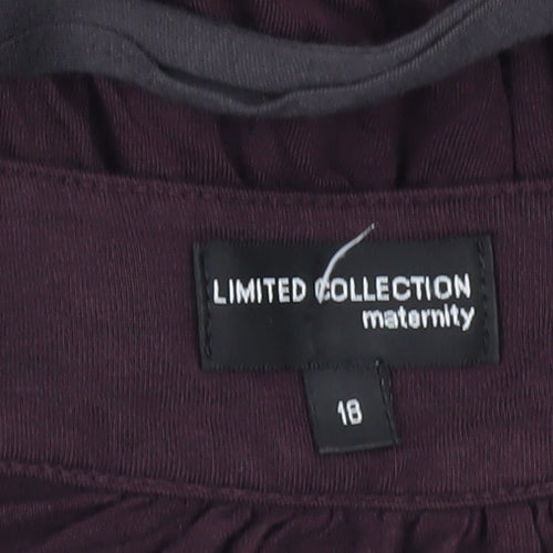 Marks and Spencer Womens Purple Tunic Blouse Size 18 Maternity
