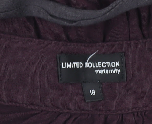 Marks and Spencer Womens Purple Tunic Blouse Size 18 Maternity