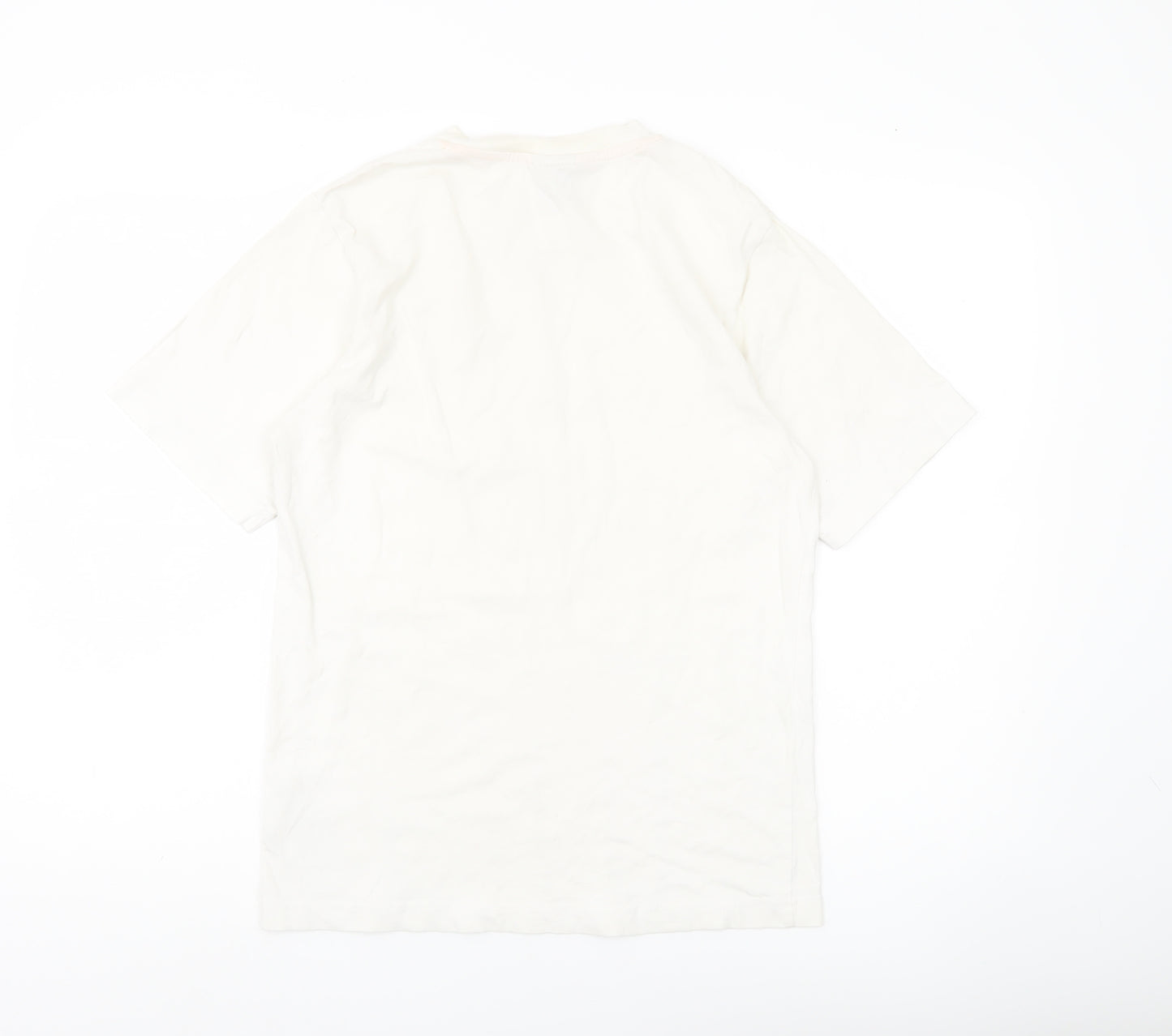 Nike Men’s White Just Do It Graphic T-Shirt Size S Regular Fit