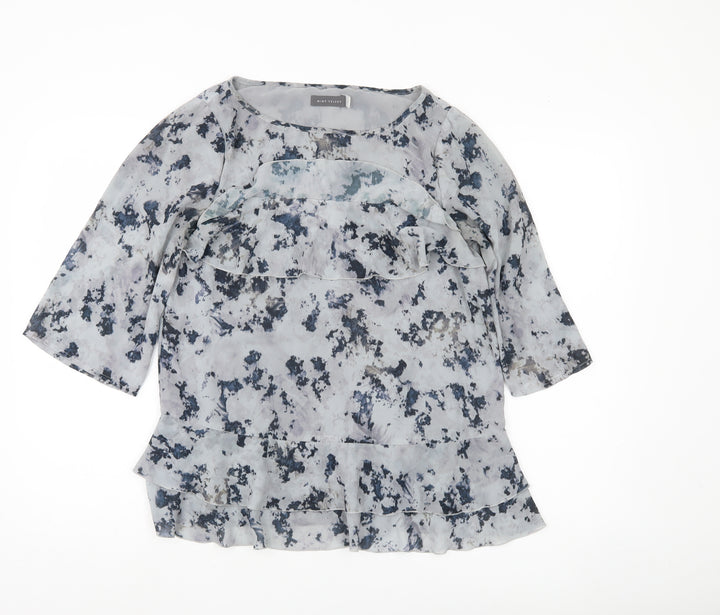 Mint Velvet Women’s Multicoloured Floral Ruffle Blouse Size 10
