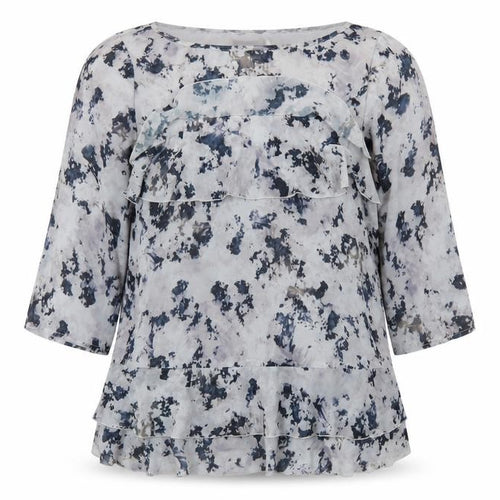 Mint Velvet Women’s Multicoloured Floral Ruffle Blouse Size 10