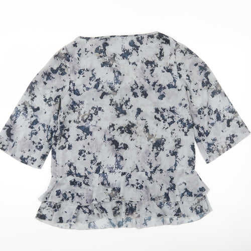 Mint Velvet Women’s Multicoloured Floral Ruffle Blouse Size 10