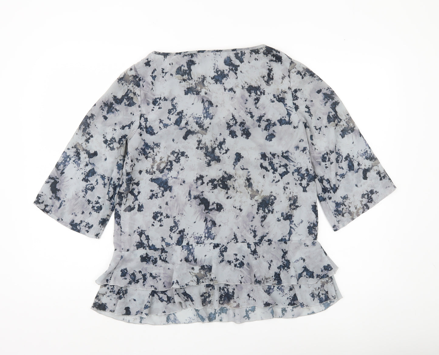 Mint Velvet Women’s Multicoloured Floral Ruffle Blouse Size 10
