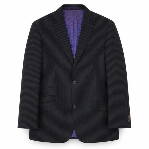 Ted Baker Endurance Men Black Pinstripe Wool Jacket 40S