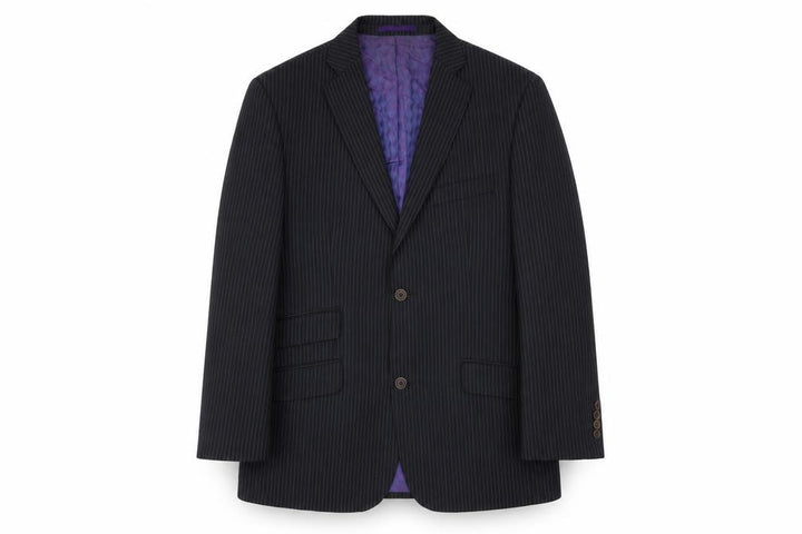 Ted Baker Endurance Men Black Pinstripe Wool Jacket 40S