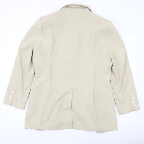 Attentif Paris Men Beige Blazer Jacket L/XL Single Breasted