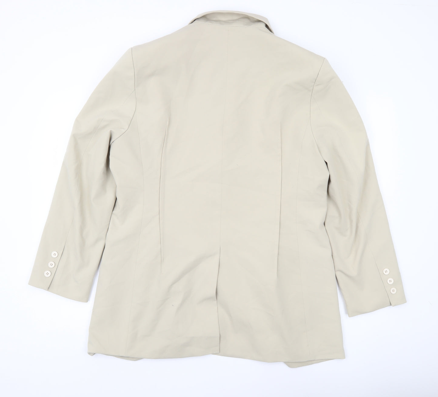 Attentif Paris Men Beige Blazer Jacket L/XL Single Breasted