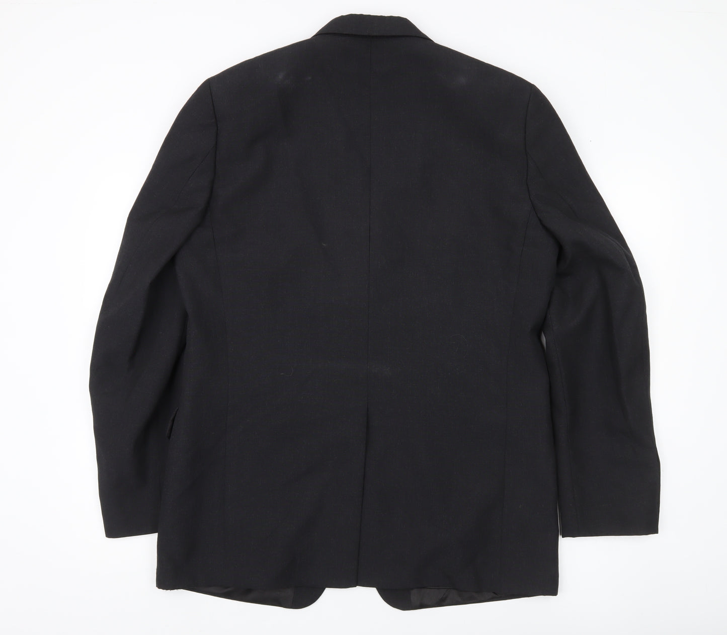 Mexx Mens Black Wool Blend Blazer Jacket UK 40R Classic Fit