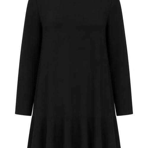 ASOS DESIGN Women’s Black Shift Dress Size S Long Sleeve Crew Neck