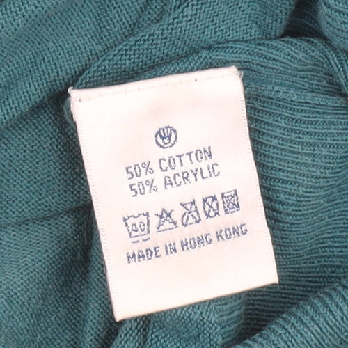 Fat Face Women’s Blue Size 10 Cardigan Cotton Acrylic Knitwear