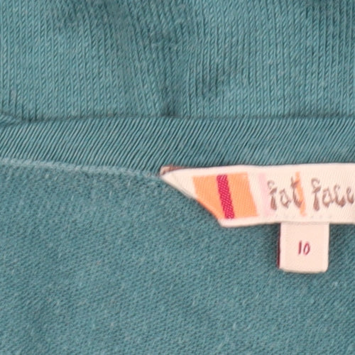 Fat Face Women’s Blue Size 10 Cardigan Cotton Acrylic Knitwear