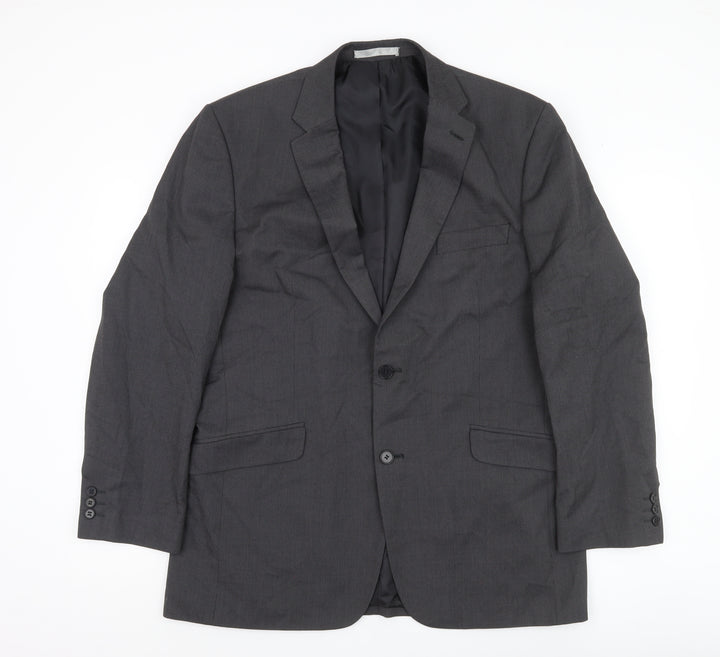 Burton Men’s Grey Blazer Jacket 42R Regular Fit Business Wedding