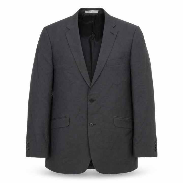 Front view of Burton Men’s Grey Blazer Jacket 42R Regular Fit Business Wedding