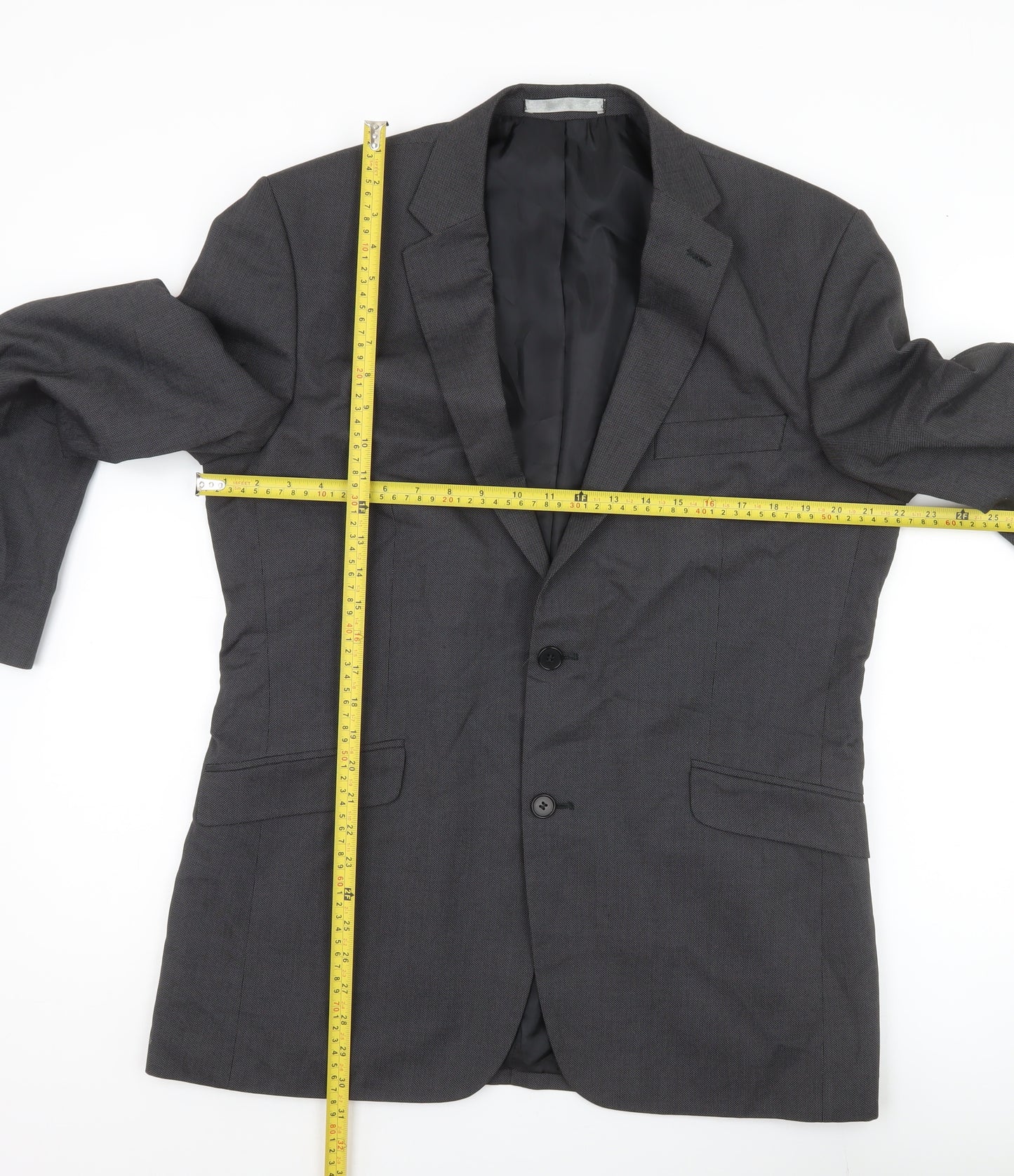 Burton Men’s Grey Blazer Jacket 42R Regular Fit Business Wedding