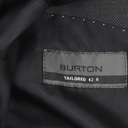 Burton Men’s Grey Blazer Jacket 42R Regular Fit Business Wedding