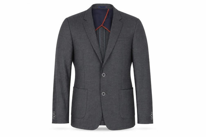 River Island Men’s Grey Blazer Jacket UK 42 Regular Fit Formal