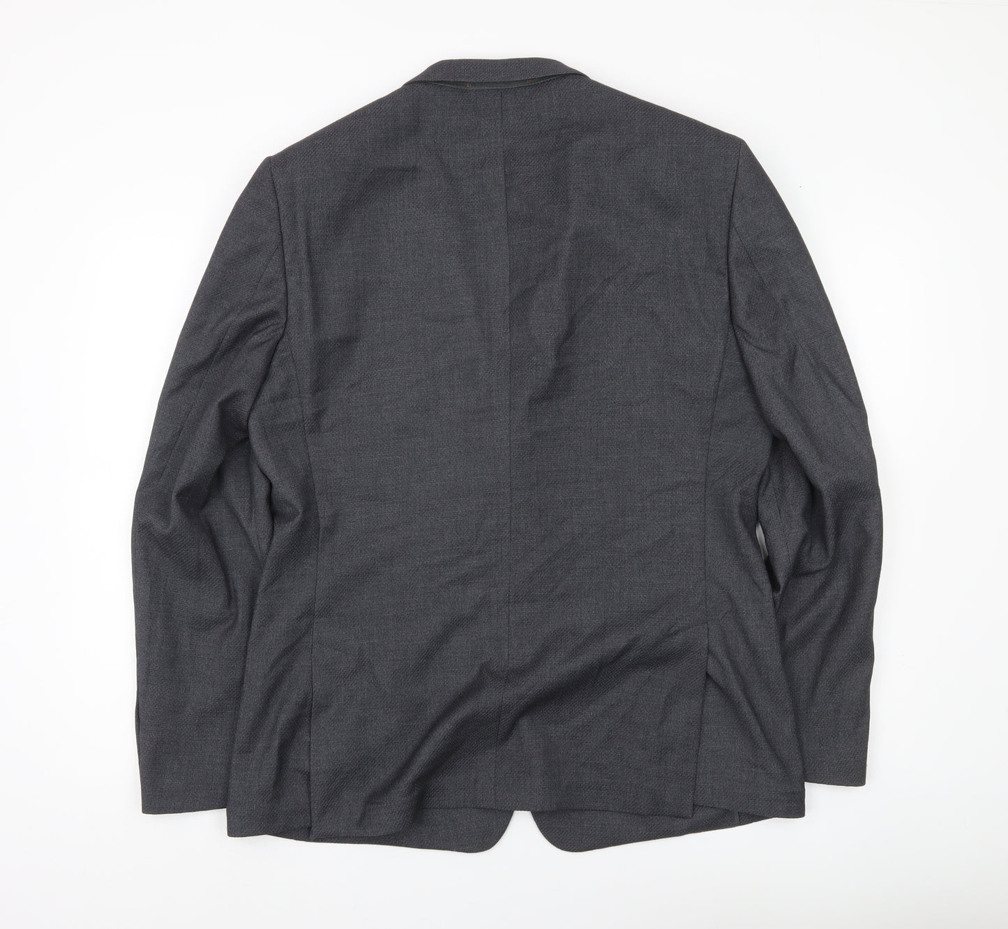 River Island Men’s Grey Blazer Jacket UK 42 Regular Fit Formal