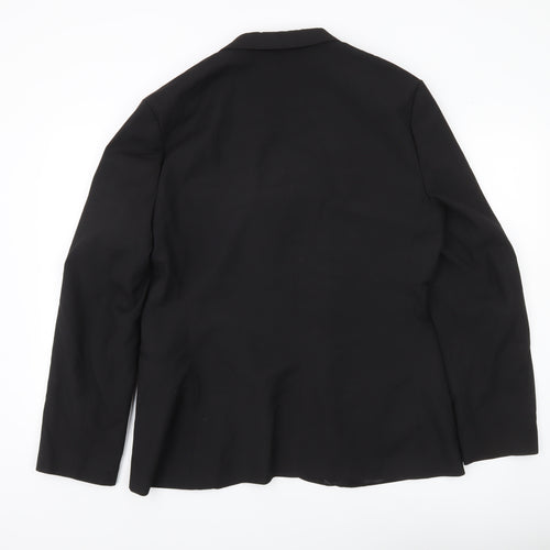 ASOS Design Men's Black 44R Blazer Jacket Regular Fit One Button