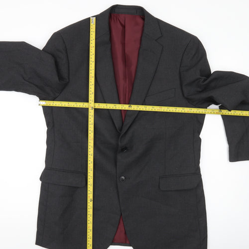 Marks and Spencer Men's Grey 42 Chest Regular Fit Blazer Jacket