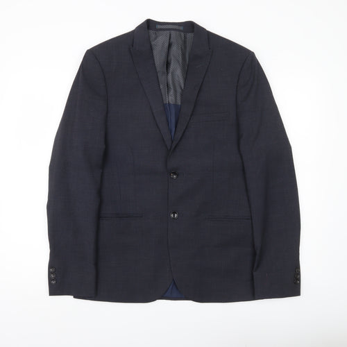 Marks and Spencer Men’s Grey Wool Blend Suit Jacket 38 Chest
