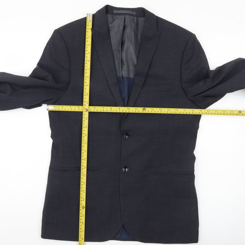 Marks and Spencer Men’s Grey Wool Blend Suit Jacket 38 Chest