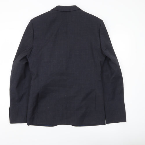 Marks and Spencer Men’s Grey Wool Blend Suit Jacket 38 Chest