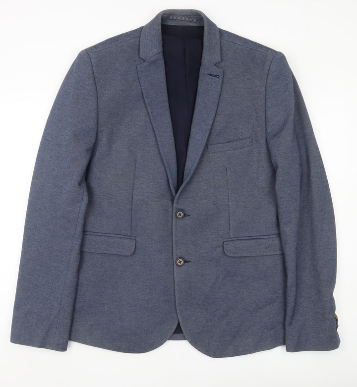 Burton Menswear Men’s Blue Blazer Jacket L 41-44” Chest Notch Lapel