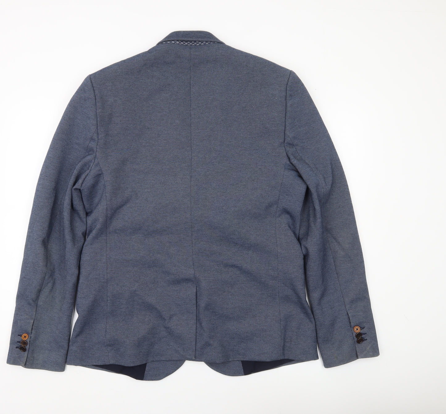 Burton Menswear Men’s Blue Blazer Jacket L 41-44” Chest Notch Lapel