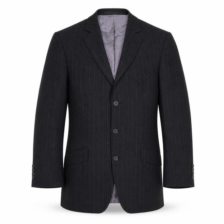 Marks & Spencer Men’s Grey Pinstripe Wool Blazer Jacket 38S