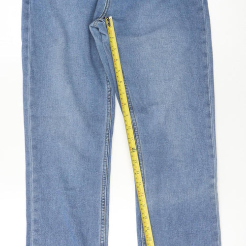 Motel Womens Blue XS Straight Leg 100% Cotton Jeans