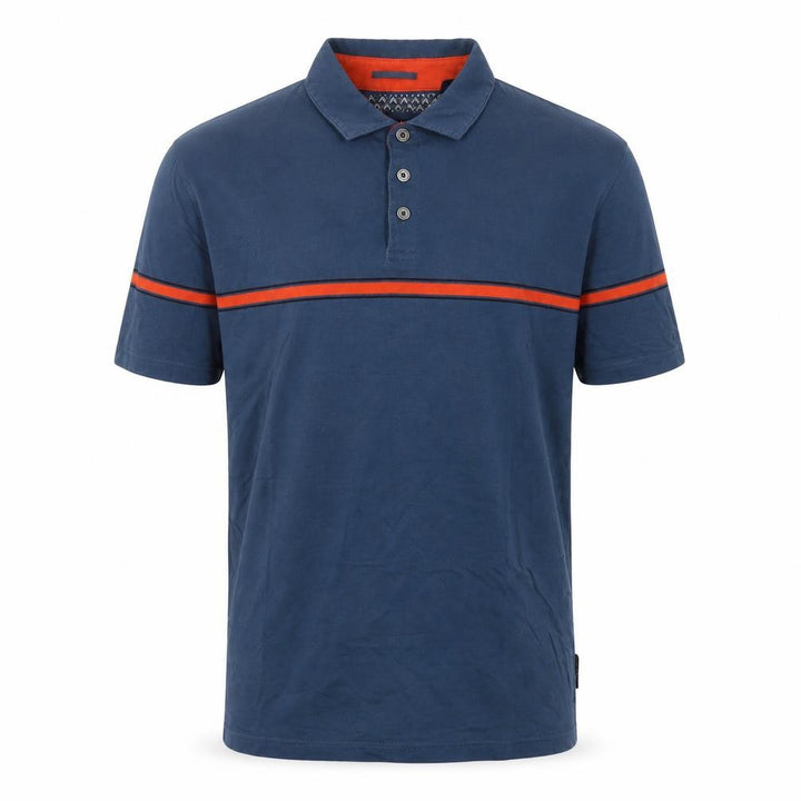 Ted Baker Men's Blue Polo Shirt Size M Cotton Short Sleeve